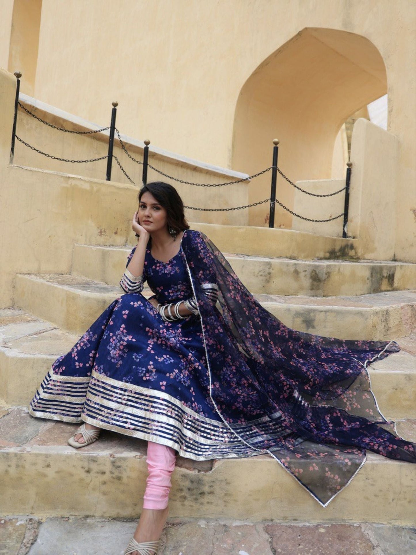 ONEWE INDIA Sania Suit (Set of 3)