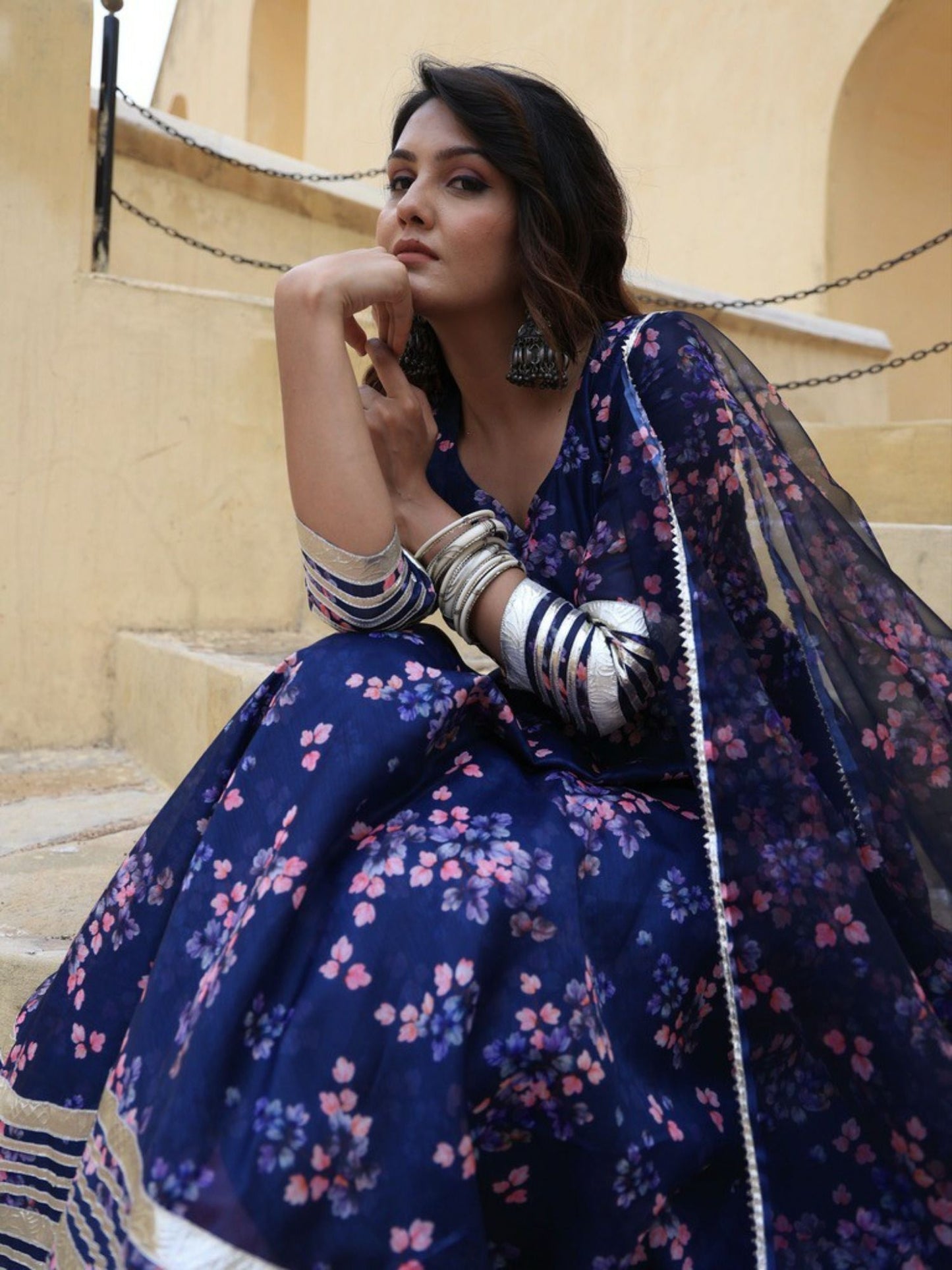 ONEWE INDIA Sania Suit (Set of 3)