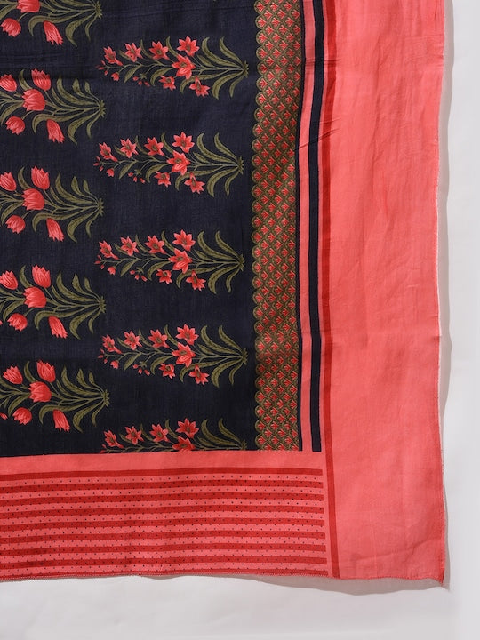 AKS Printed Gotta Patti Detail Ready To Wear Lehenga & Blouse With Dupatta
