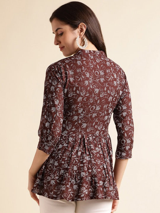 Fabclub Floral Printed A Line Kurti