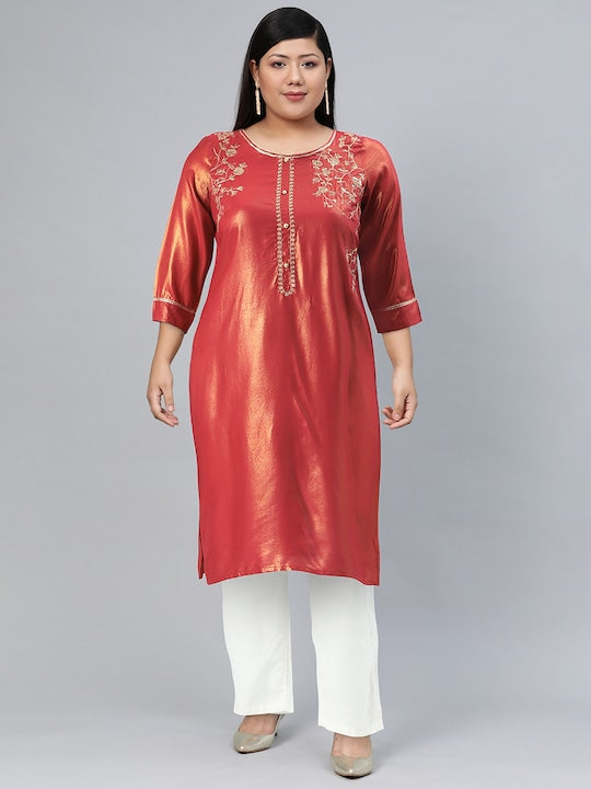 Aurelia Festive Geometric Print Kurta