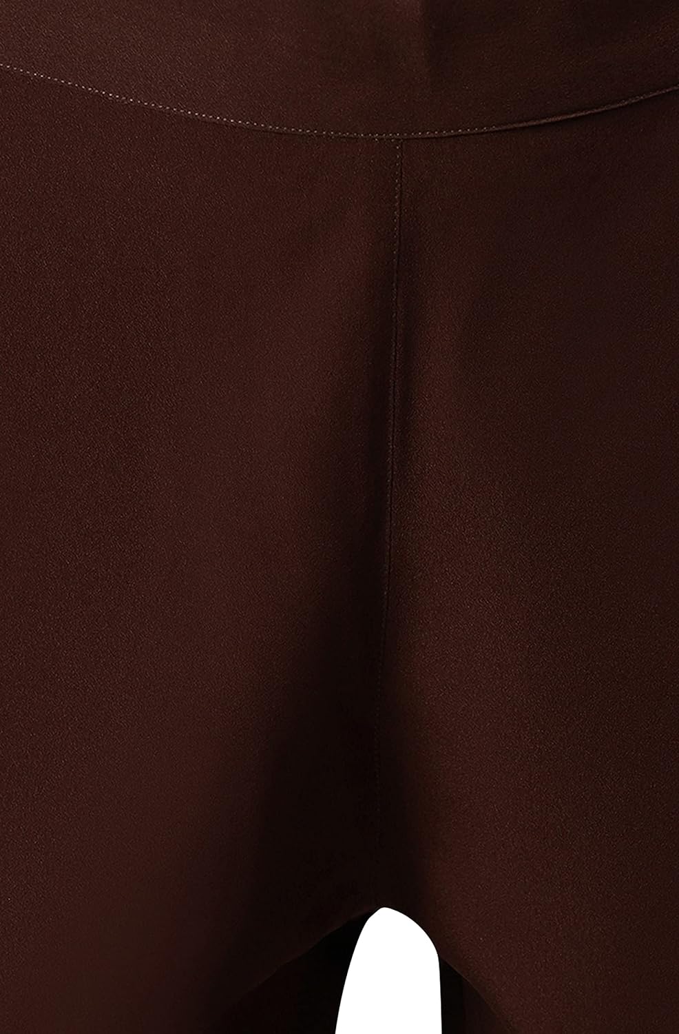 Janasya Women's Brown Georgette Ethnic Motifs Top with Pant