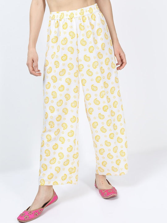 Vishudh Women Pink Printed Kurta with Trousers & With Dupatta