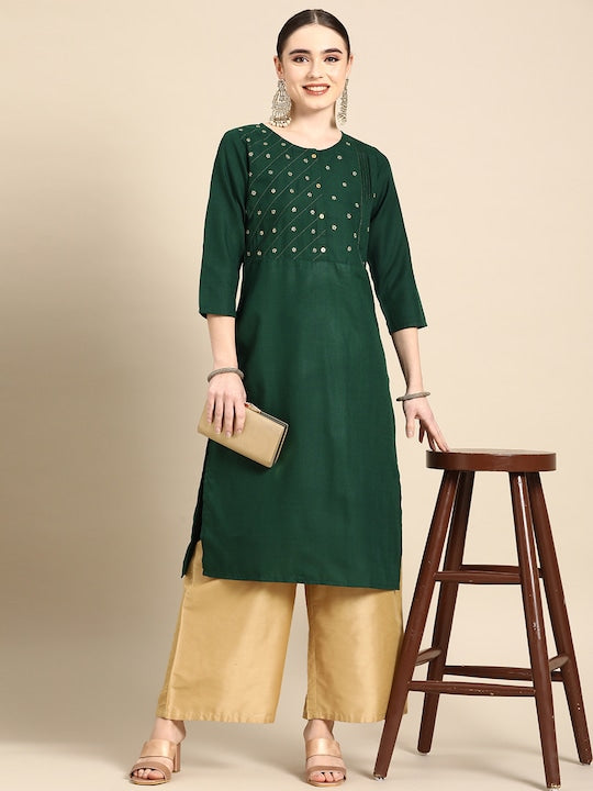 Sangria Women Ethnic Motifs Printed Kurta