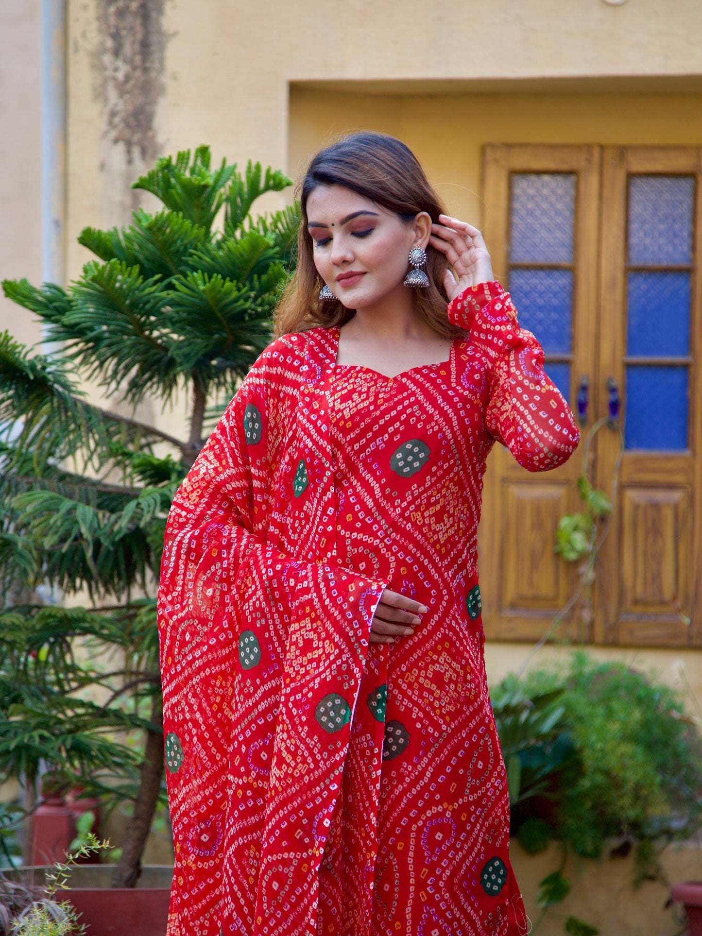 ONEWE INDIA Raas Bandhani Set (Set of 3)