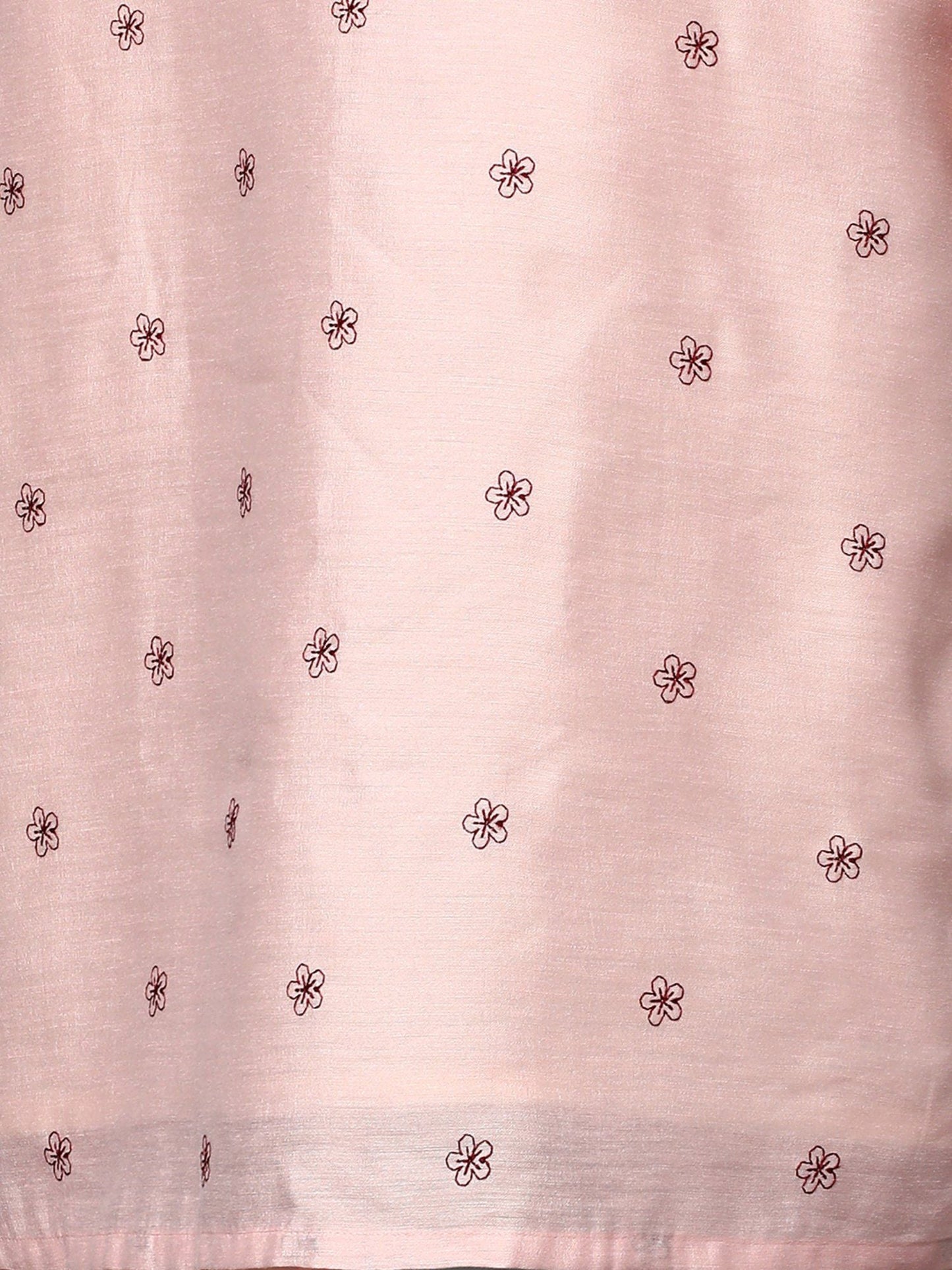 Heeposh Women Chanderi Silk Kurta with Organza Embroidered Dupatta (Set of 3)