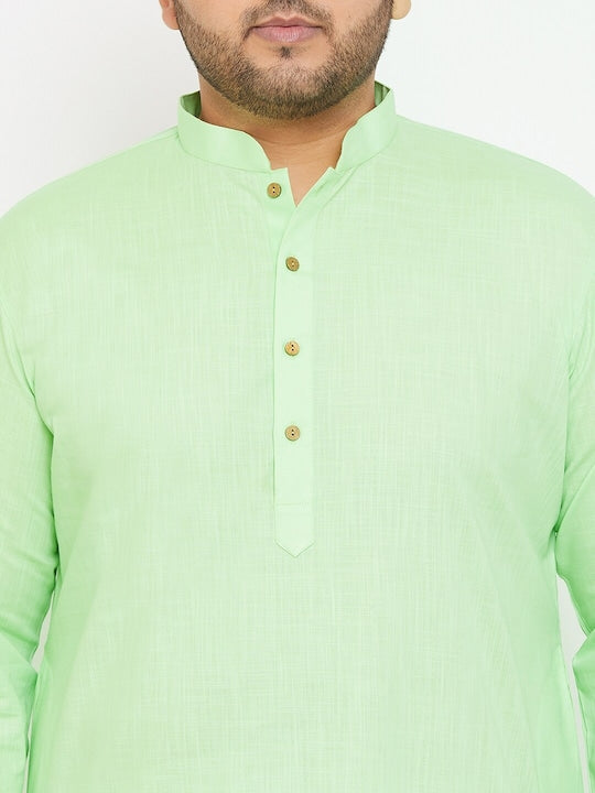 Vastramay Men Green Kurta with Pyjamas