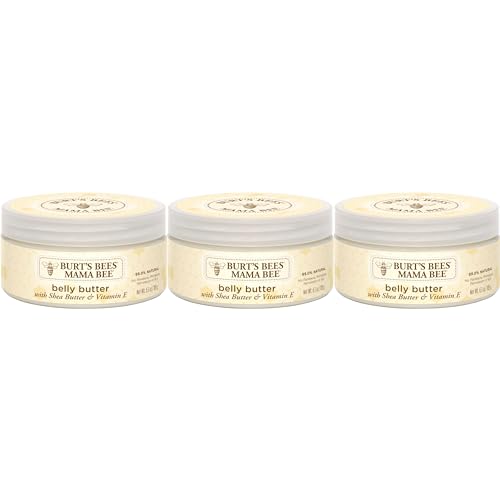 Burt's Bees Mama Bee Belly Butter, Fragrance Free Lotion, 6.5 Ounce Tub