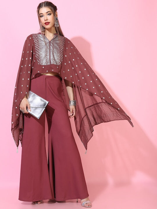 Vishudh Shoulder Straps Floral Printed Regular Kurti with Sharara & With Dupatta