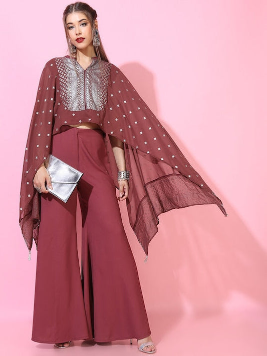 Vishudh Shoulder Straps Floral Printed Regular Kurti with Sharara & With Dupatta