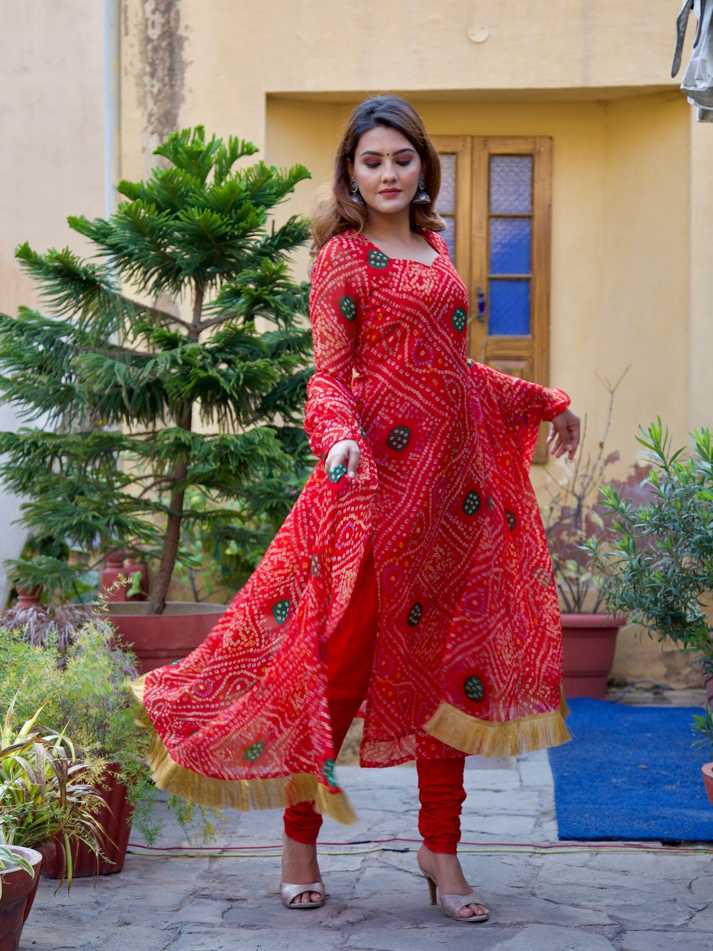 ONEWE INDIA Raas Bandhani Set (Set of 3)