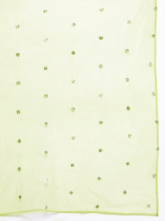Varanga Floral Embroidered Regular Chanderi Silk Kurta with Trousers & Dupatta