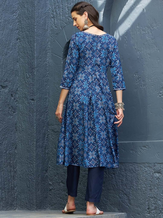 Shae by Sassafras Ethnic Motifs Printed Anarkali Kurta