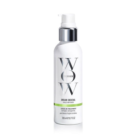 COLOR WOW Dream Cocktail Kale Infused �?Leave in treatment for fragile, damaged hair; Reduce hair breakage by 50% in a single use; Powerful heat protectant