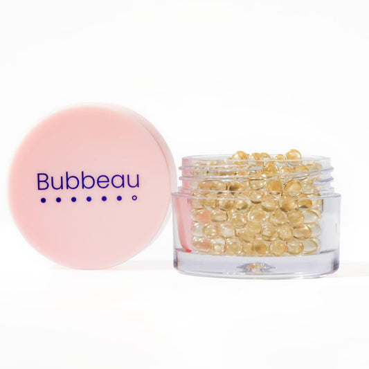 Bubbeau Cuticle Oil Beads Box Set (2-Month Supply + Reusable Jar), Fun To Pop, Eco-Refill Packs, Helps Prevent Rancidity, Biodegradable, All Natural, Paraben-Free, Cruelty-Free