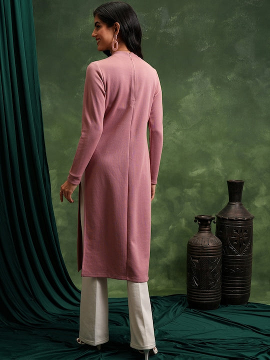 Vishudh Women Winter Ethnic Motifs Kurta