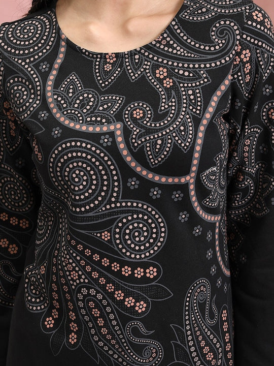 Vishudh Ethnic Motifs Printed Flared Sleeves Kurta