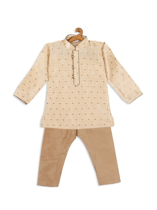 Vastramay Sishu Boys Woven Regular Kurta with Pyjamas