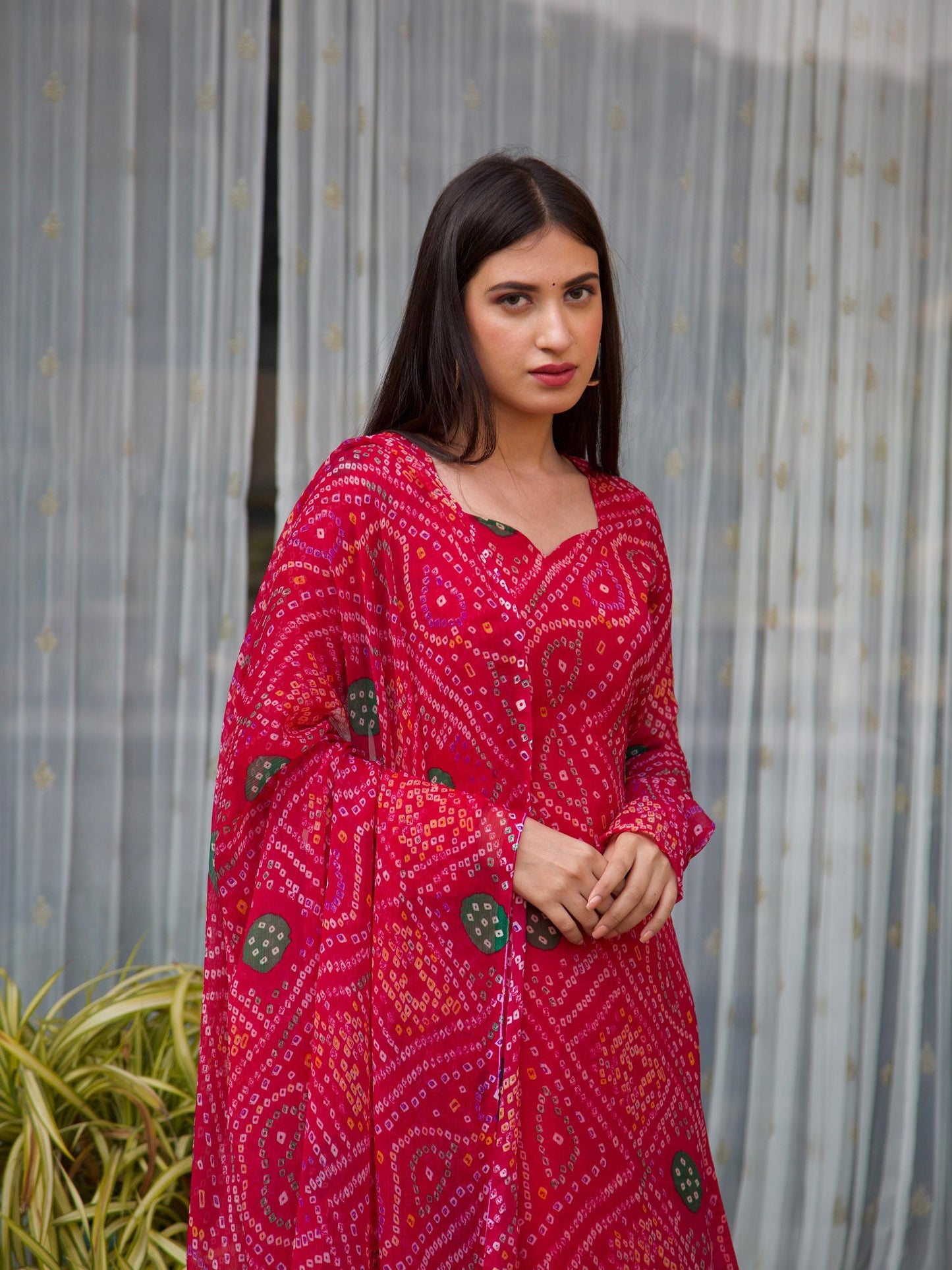 ONEWE INDIA Barkha Bandhani Set (Set of 3)