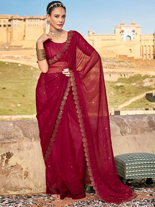 Satrani Embellished Baluchari Saree