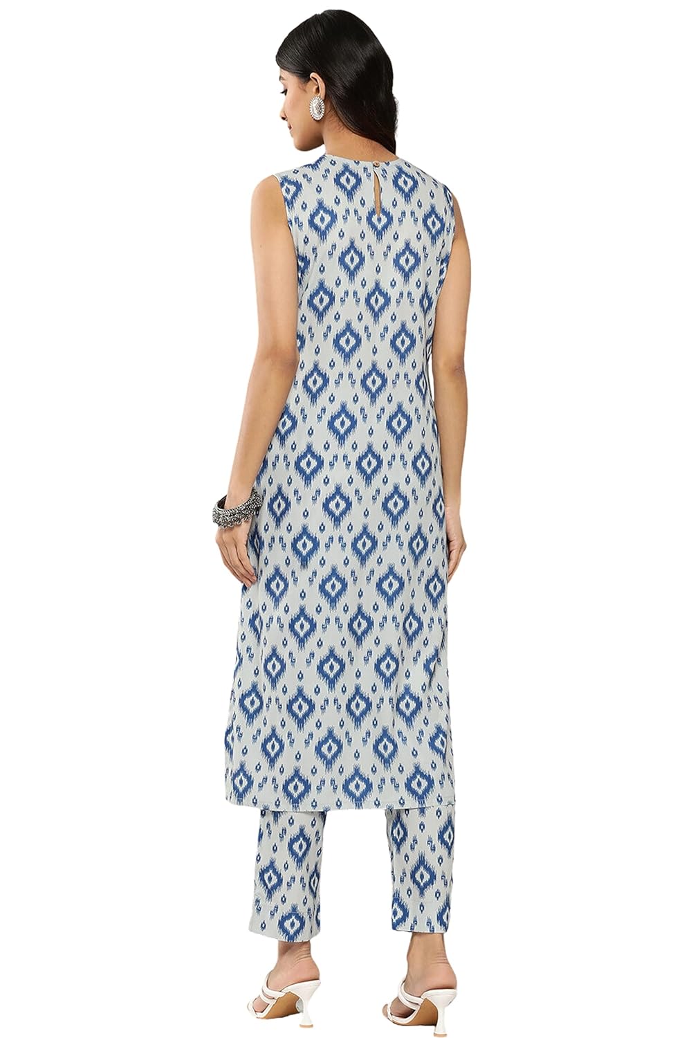 Janasya Women's Grey Crepe Digital Printed Co-ords Sets