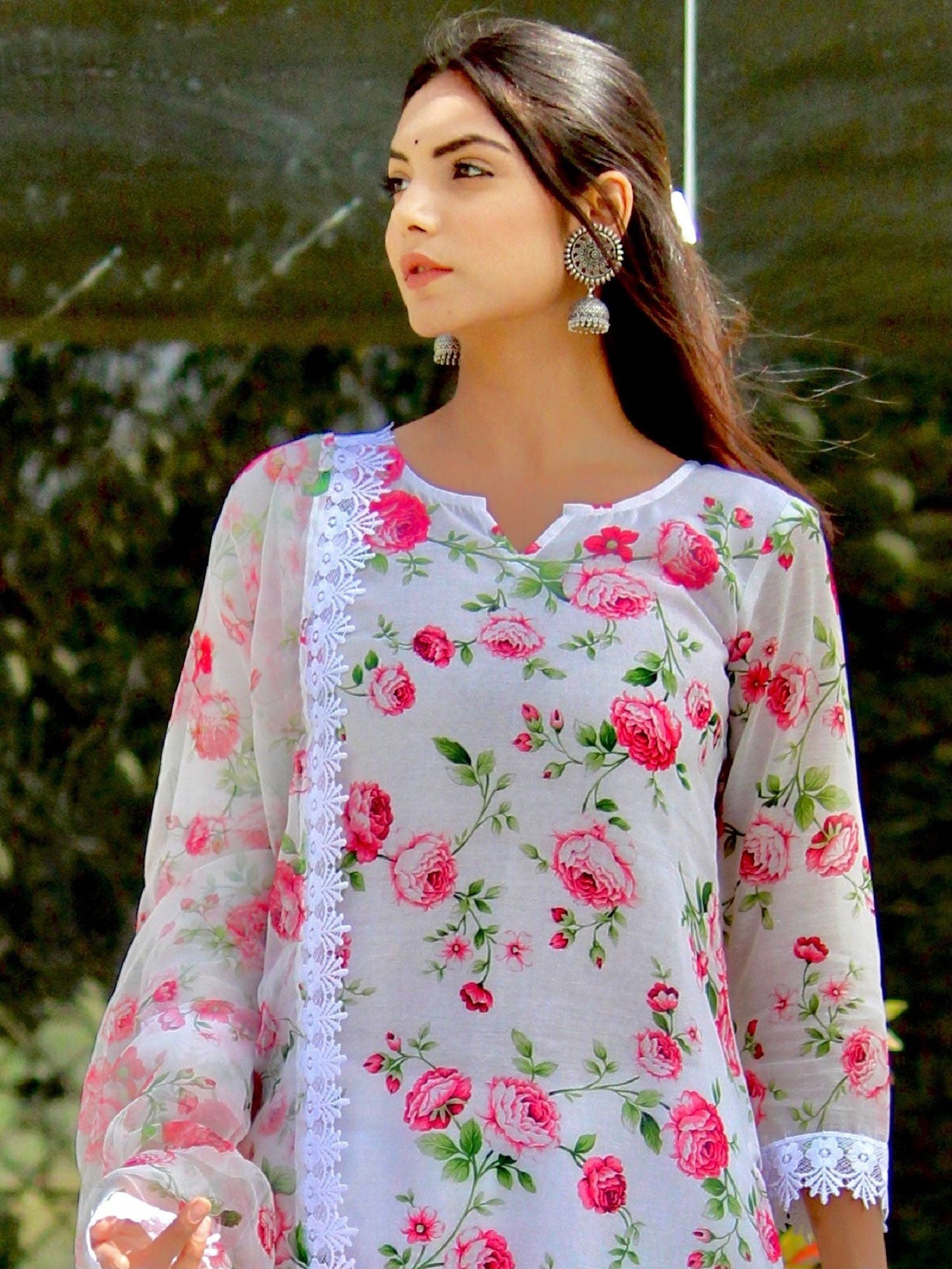 ONEWE INDIA Gulaabi Suit Set (Set of 3) - Off White