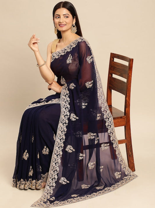 Kasee Embroidered Ethnic Saree
