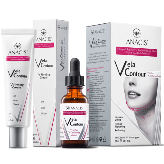 Advanced Neck Cream and Serum - Anti-Aging Formula - Works For Lifting and Smoothing Sagging Skin on Neck, Chin & Jawline - Fine Lines - Tone Skin - for Women and Men. Anacis