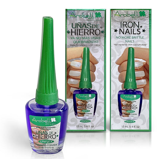 Arobell Nail Strengthener �?Original Iron Nails Nail Hardener �?Nail Strengthener for Damaged Nails, Brittle and Thin Nails �?Clear Nail Polish Strengthener for Nail Growth and Protection