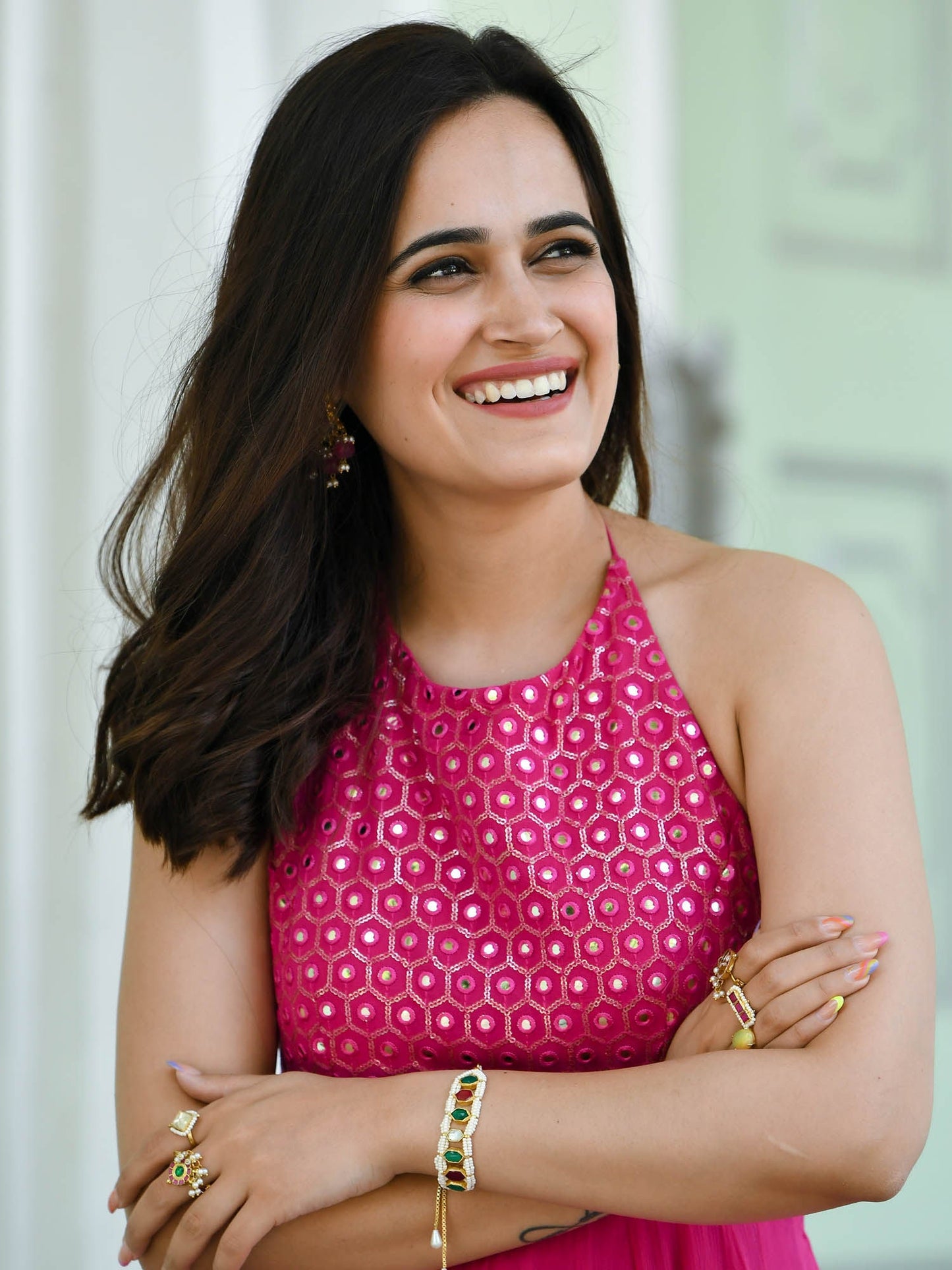 Urbanstree Ritu Maxi Dress Pink