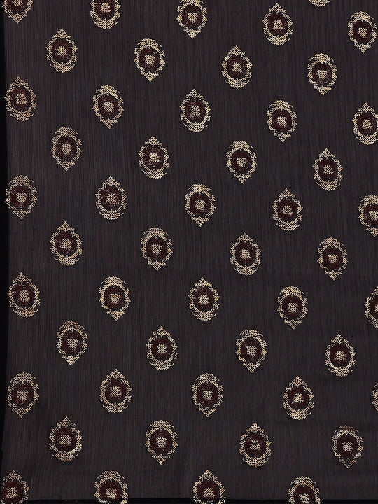 IMARA Embroidered Detail A-Line Ethnic Dresses With Dupatta