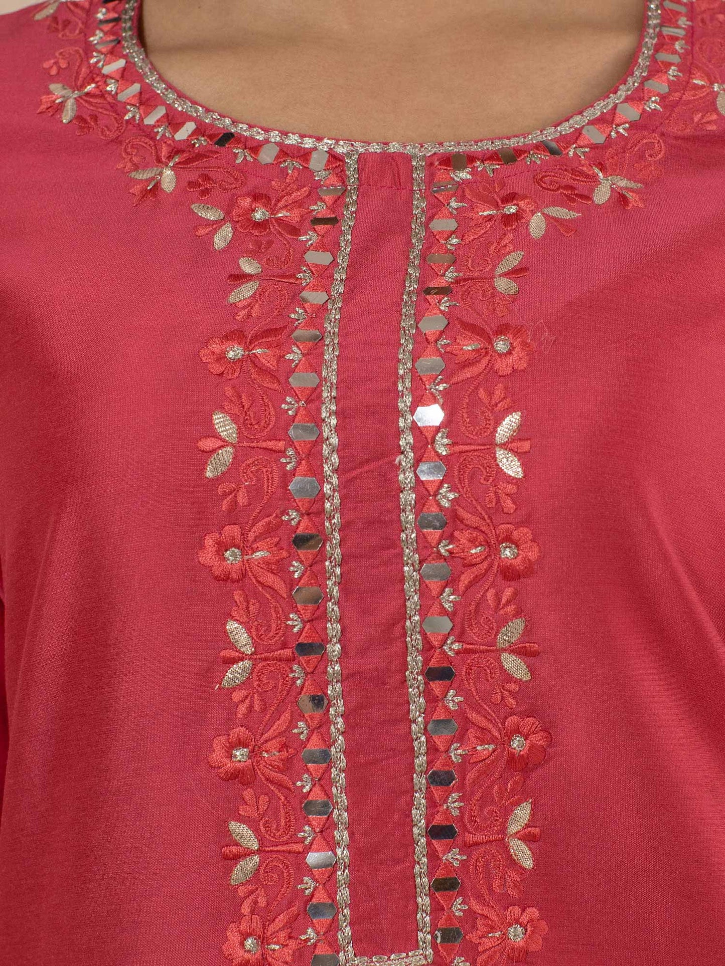 Likha Fuschia Solid Kurta LIKKUR72
