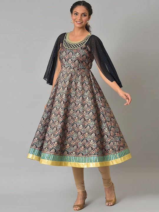 Aurelia Festive Floral Print Kurta