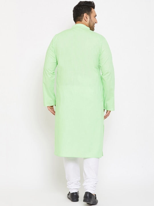 Vastramay Men Green Kurta with Pyjamas
