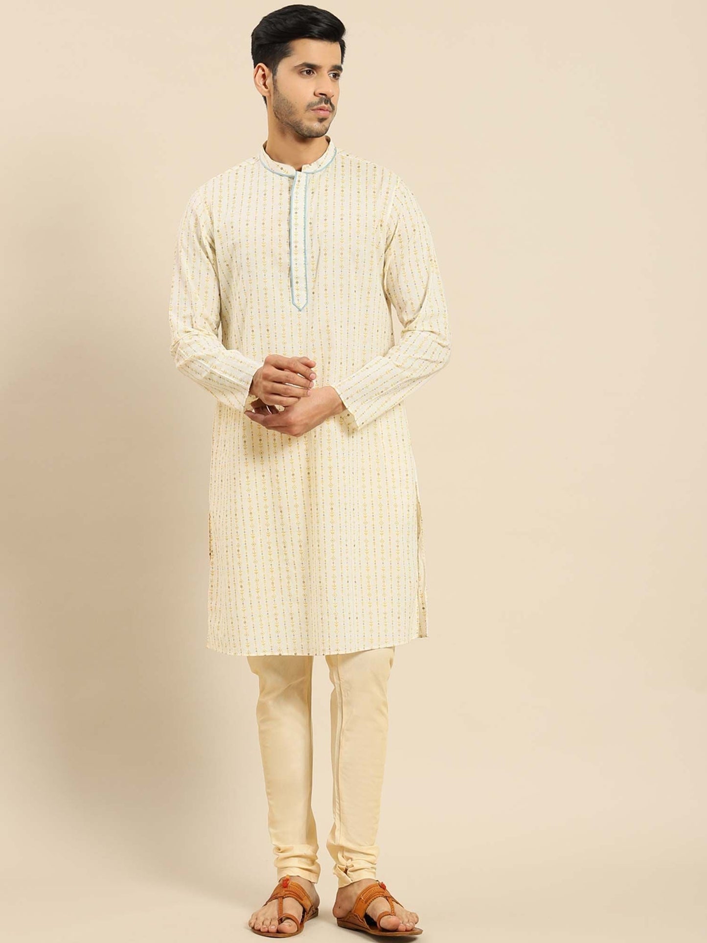 Amodh by Kisah Men Multi Kurta (Set of 2)