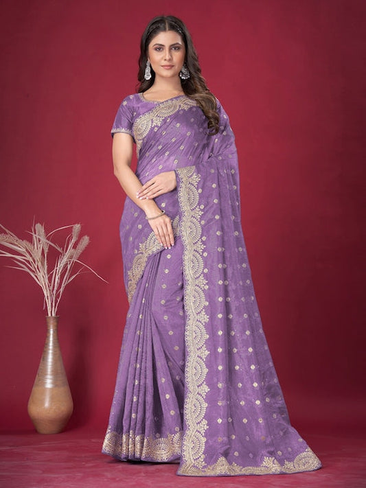 Saree mall Ethnic Motifs Woven Design Embroidered Sarees