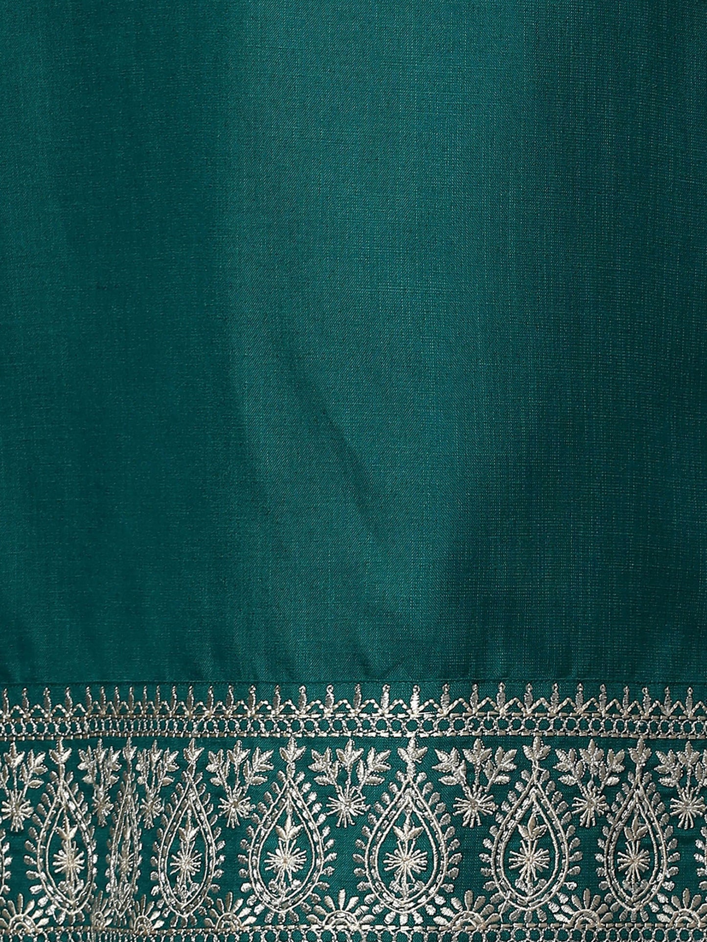 Heeposh Rama Green Embroidered Kurta with Scallop Dupatta (Set of 3)