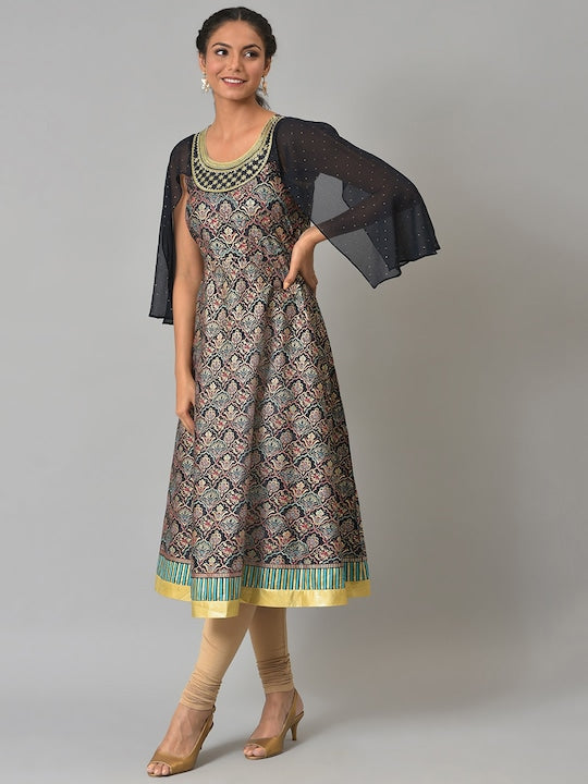 Aurelia Festive Floral Print Kurta