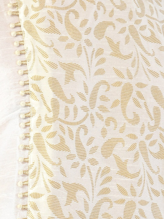 Deyann Men Off White & Gold-Toned Ethnic Motifs Printed Kurta