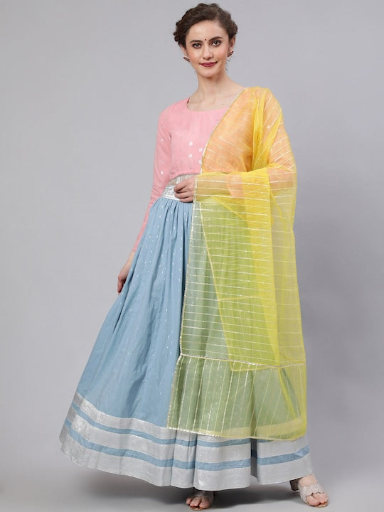 AKS Couture Woven Design Ready to Wear Lehenga & Blouse With Dupatta
