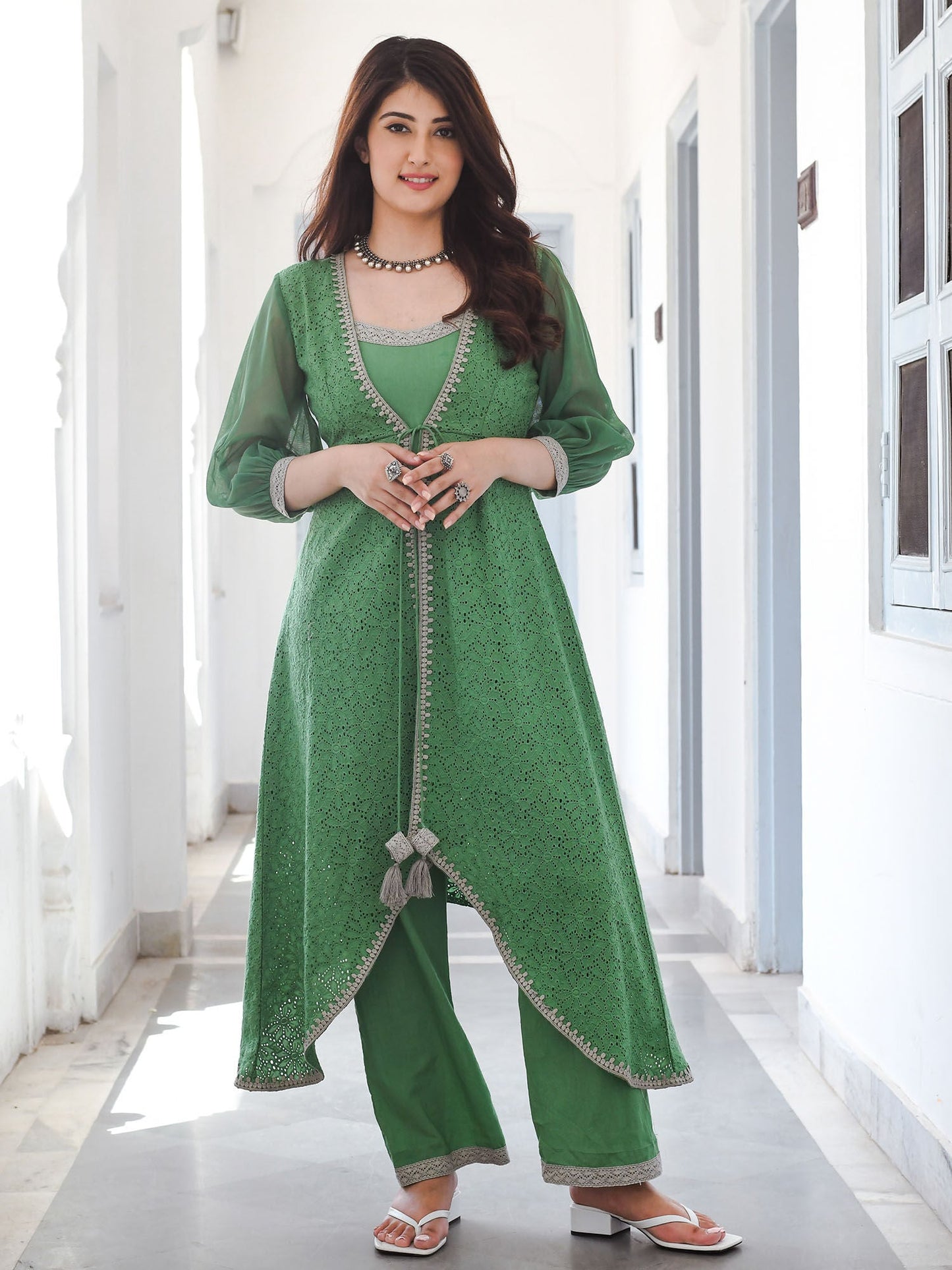 Urbanstree Rupali Jumpsuit With Jacket (Set of 2)