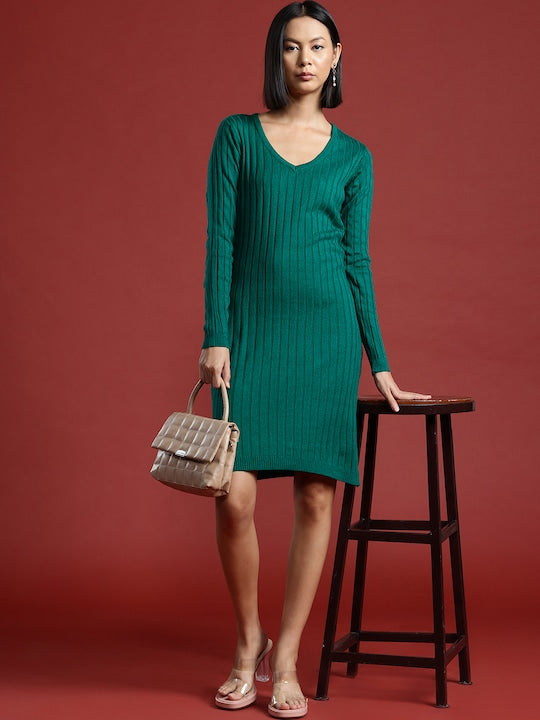 All about you Ribbed Acrylic Dress