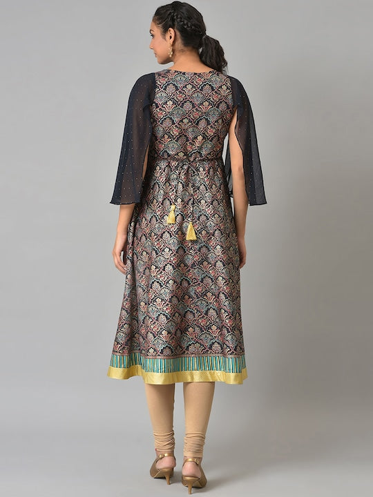 Aurelia Festive Floral Print Kurta