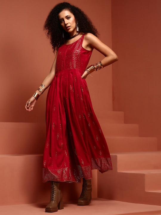 IMARA Printed Basic Jumpsuit