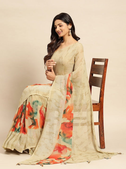 Kasee Embellished Sequinned Satin Saree
