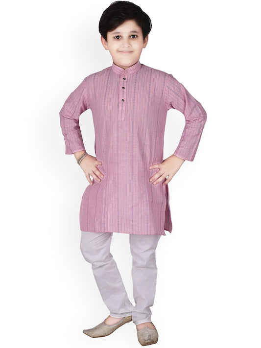 Pro Ethic Style Developer Boys Striped Kurta with Pyjamas