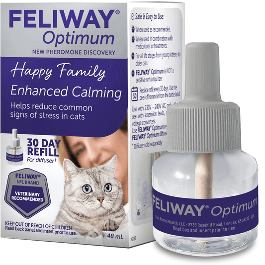Feliway Optimum Enhanced Calming Pheromone 30 Day Cat Diffuser Refill