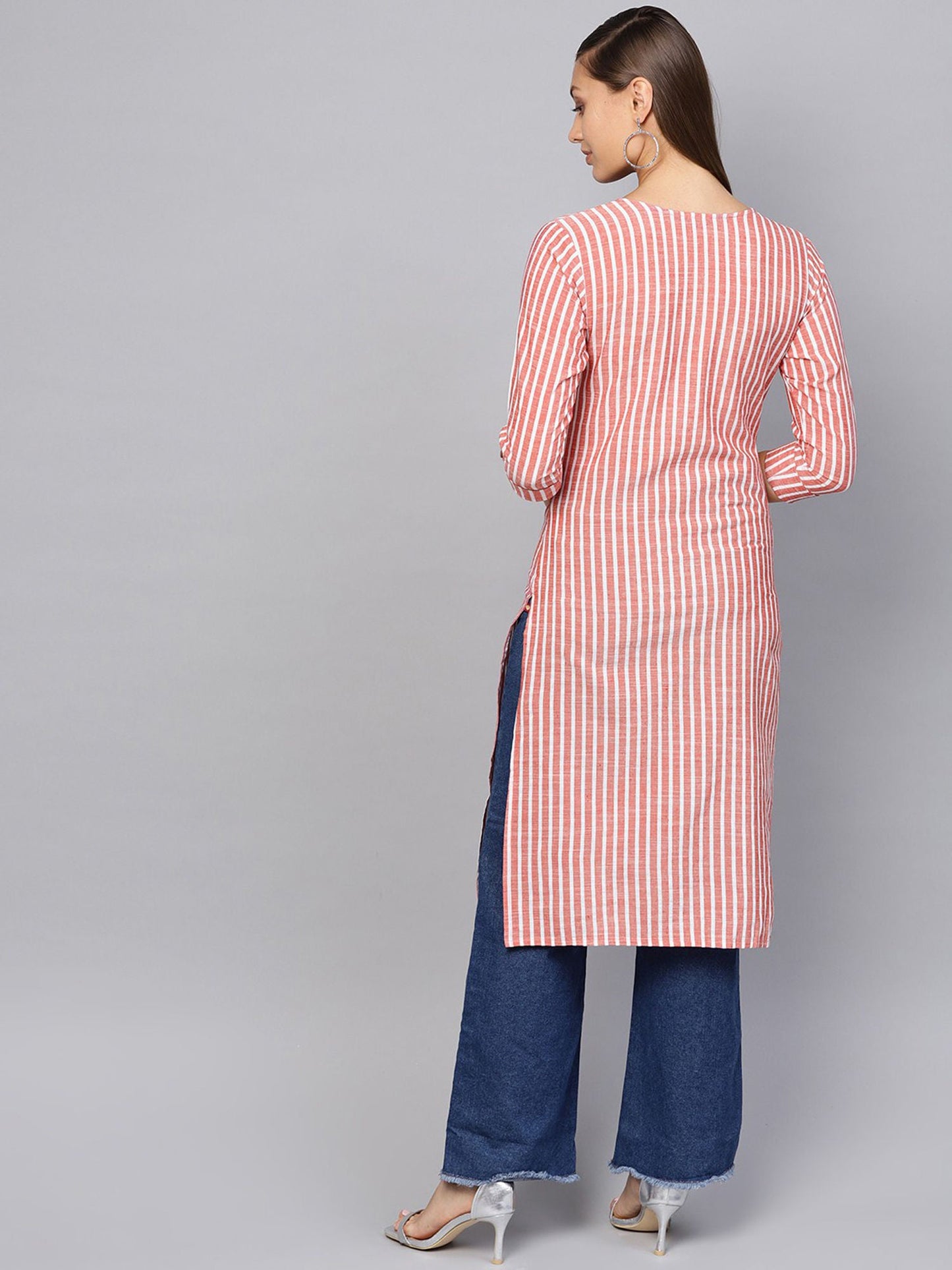 KSUT Multi-Color Stripes Kurta