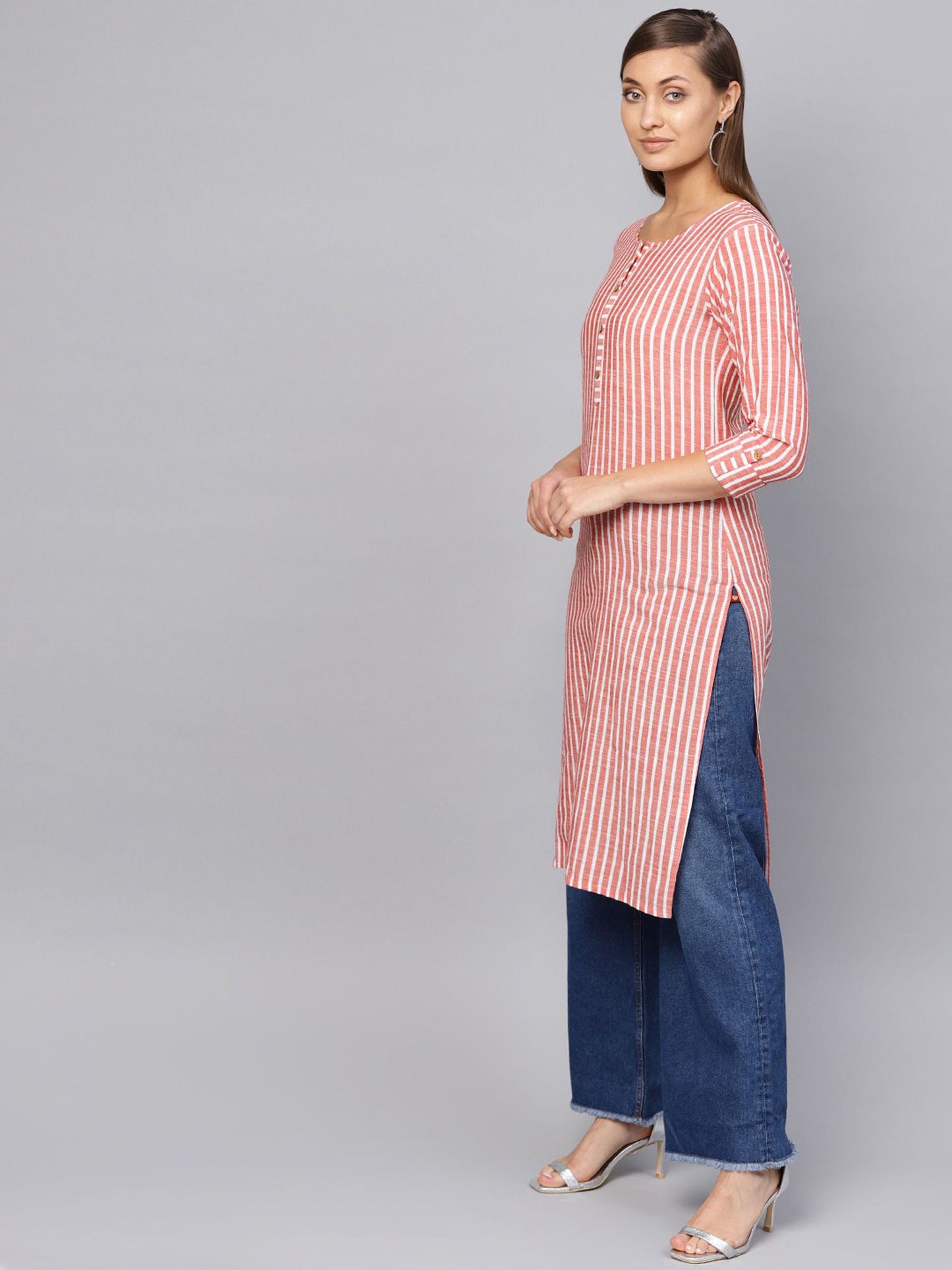 KSUT Multi-Color Stripes Kurta